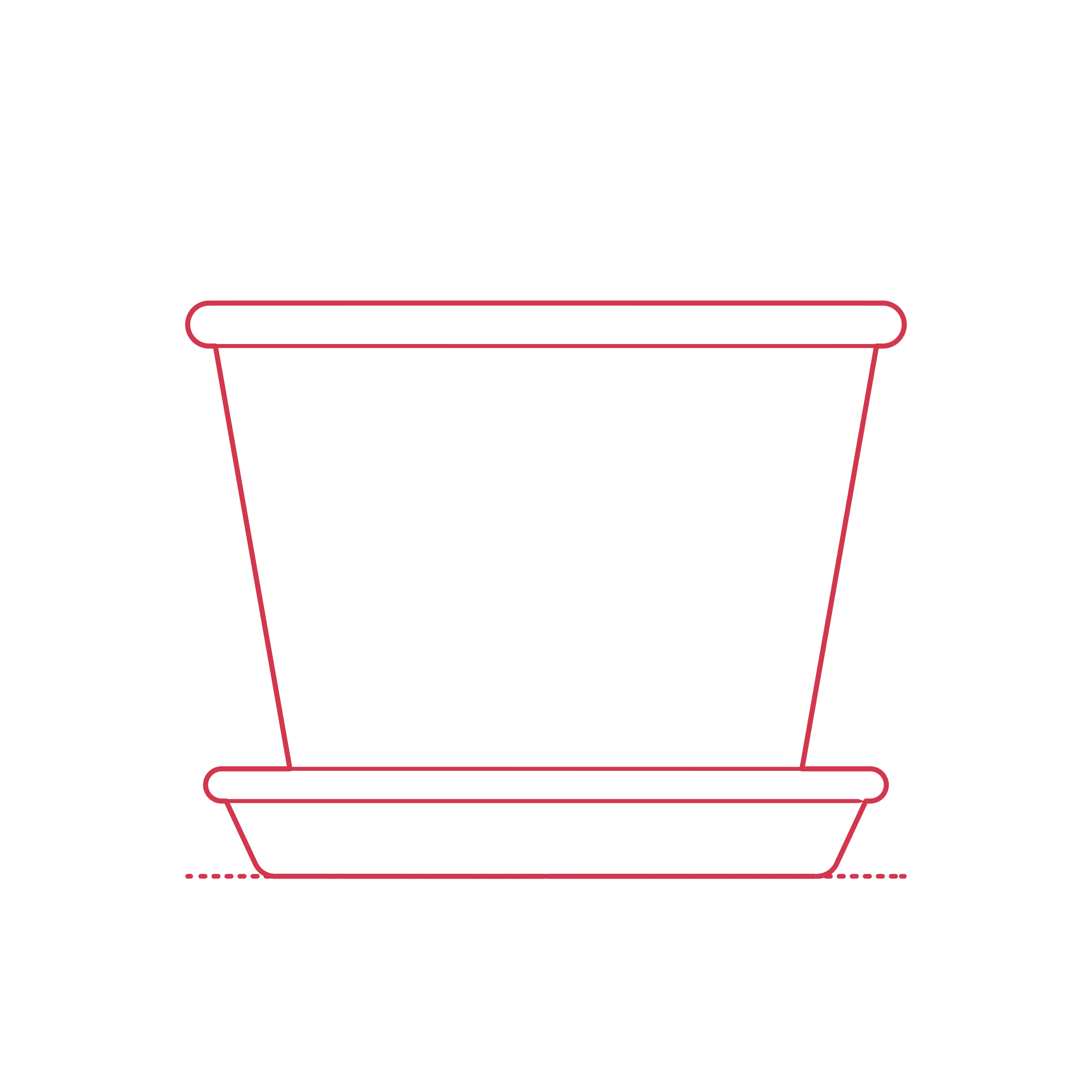 Objects Plant Pots Ikea Muskotblomma Plant Pot Saucer Medium Sketch Svg Vector Free Vectors